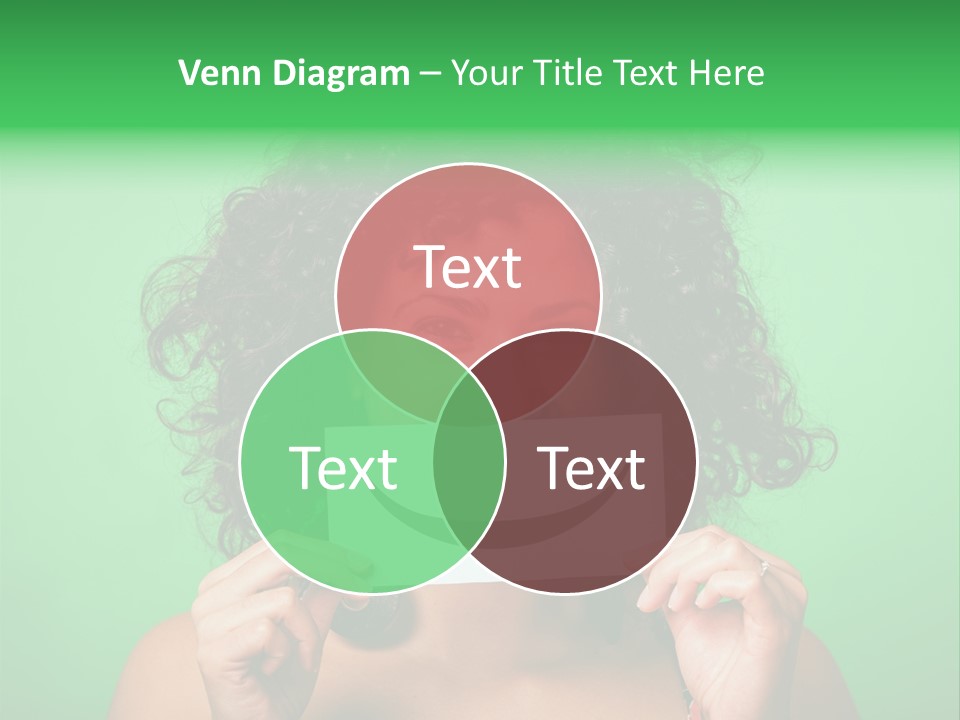 Card Green Portrait PowerPoint Template