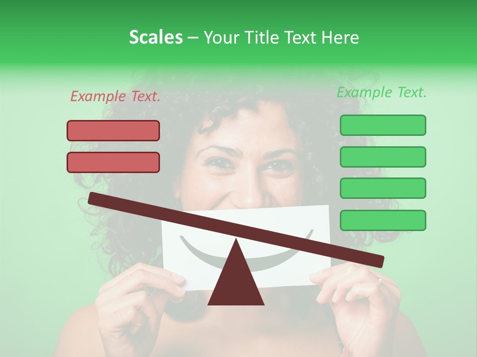 Card Green Portrait PowerPoint Template