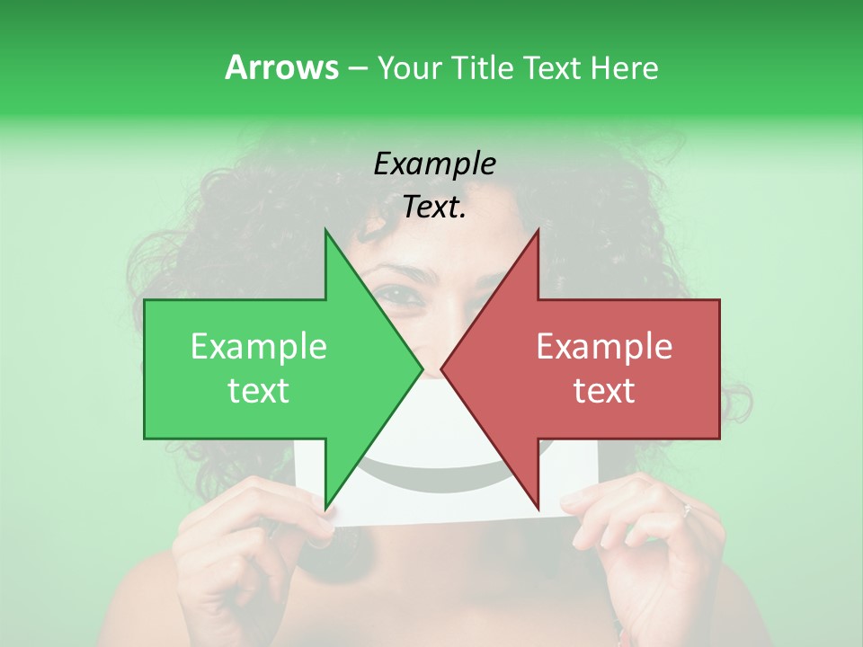 Card Green Portrait PowerPoint Template