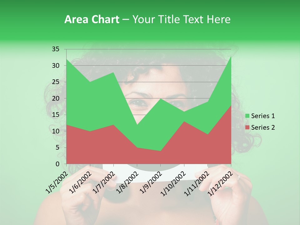 Card Green Portrait PowerPoint Template