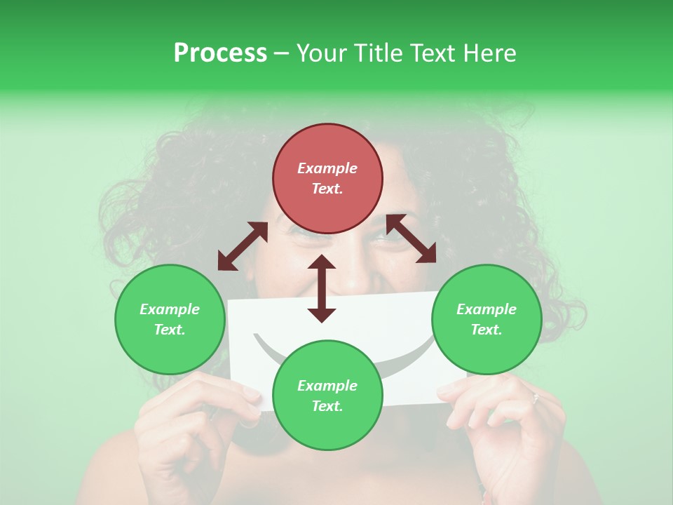 Card Green Portrait PowerPoint Template