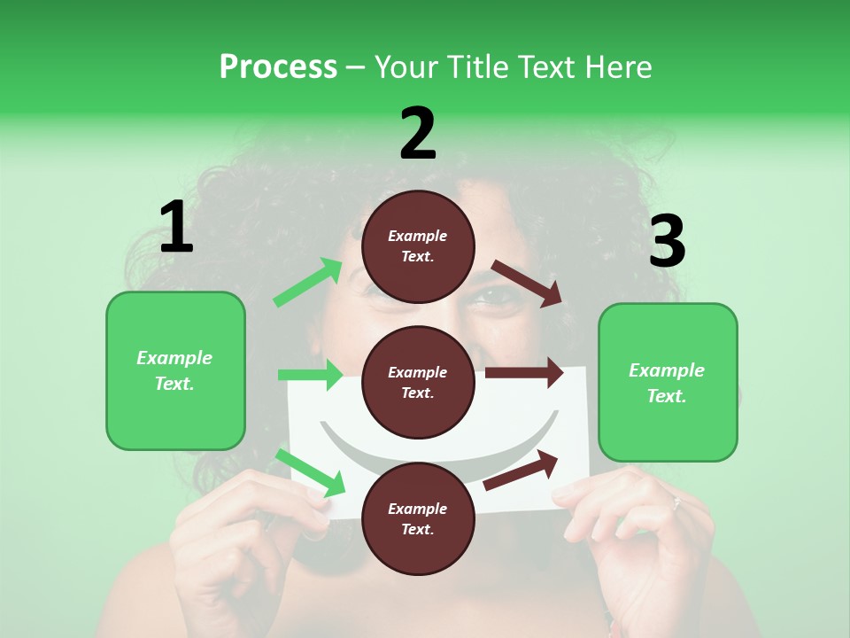 Card Green Portrait PowerPoint Template