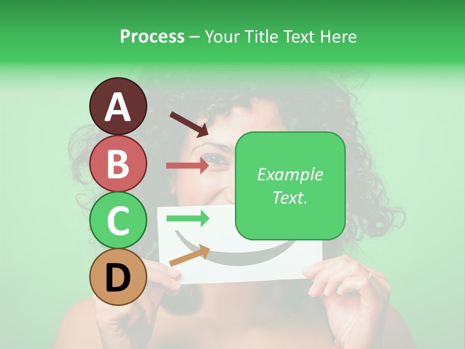 Card Green Portrait PowerPoint Template