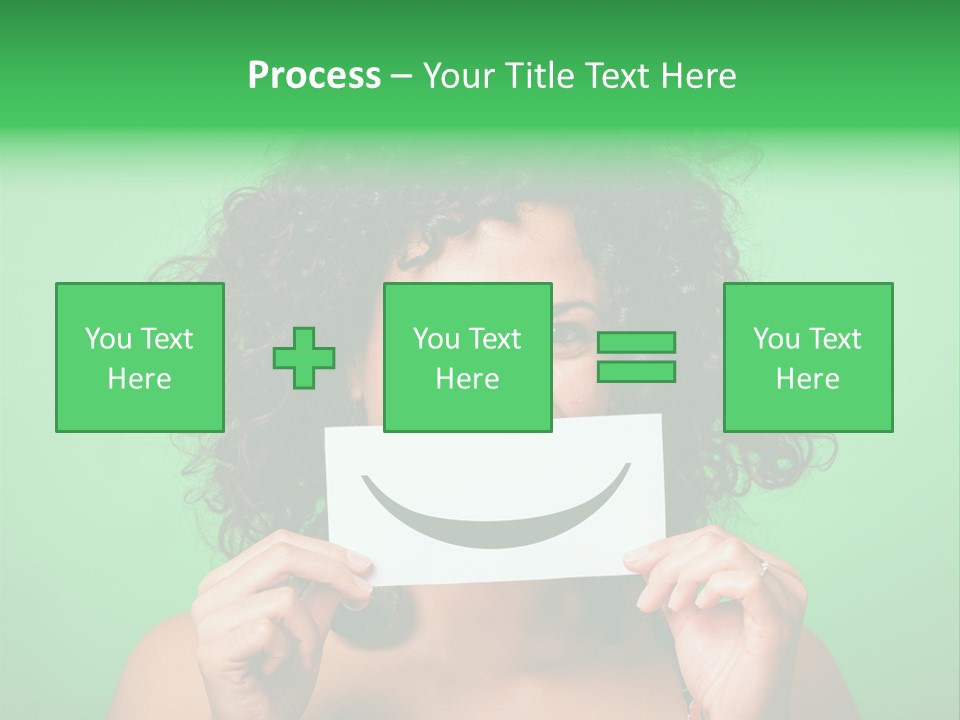 Card Green Portrait PowerPoint Template