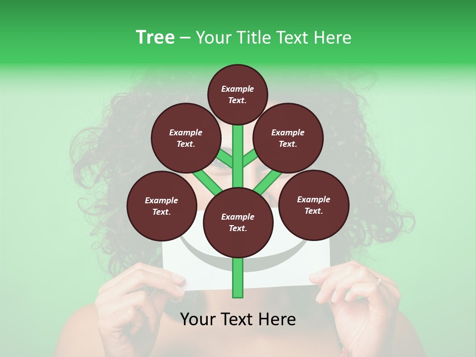 Card Green Portrait PowerPoint Template