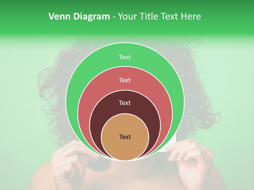 Card Green Portrait PowerPoint Template