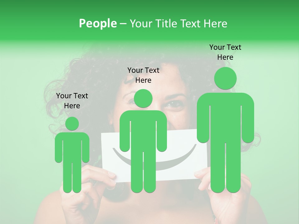 Card Green Portrait PowerPoint Template