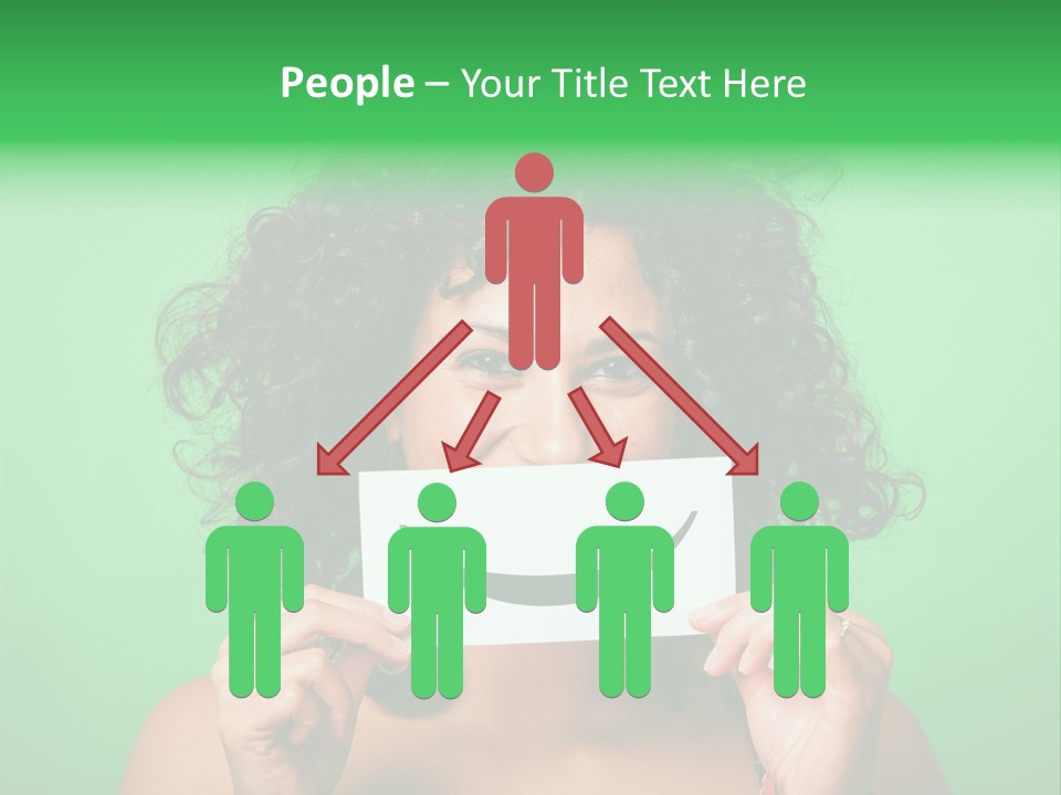 Card Green Portrait PowerPoint Template