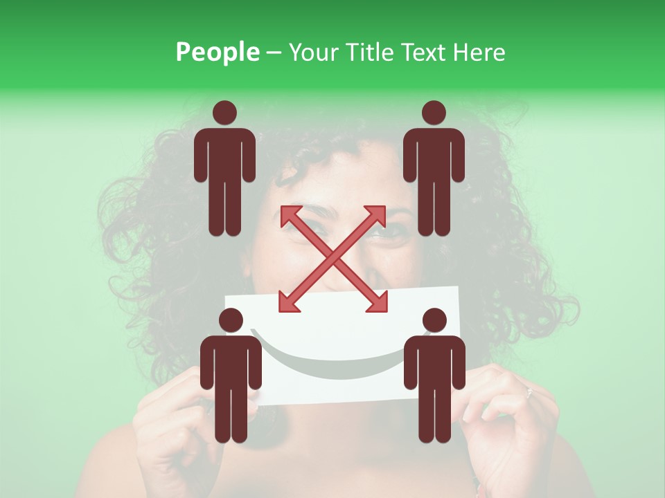 Card Green Portrait PowerPoint Template