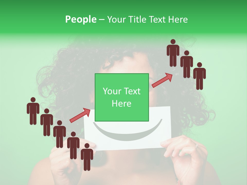 Card Green Portrait PowerPoint Template