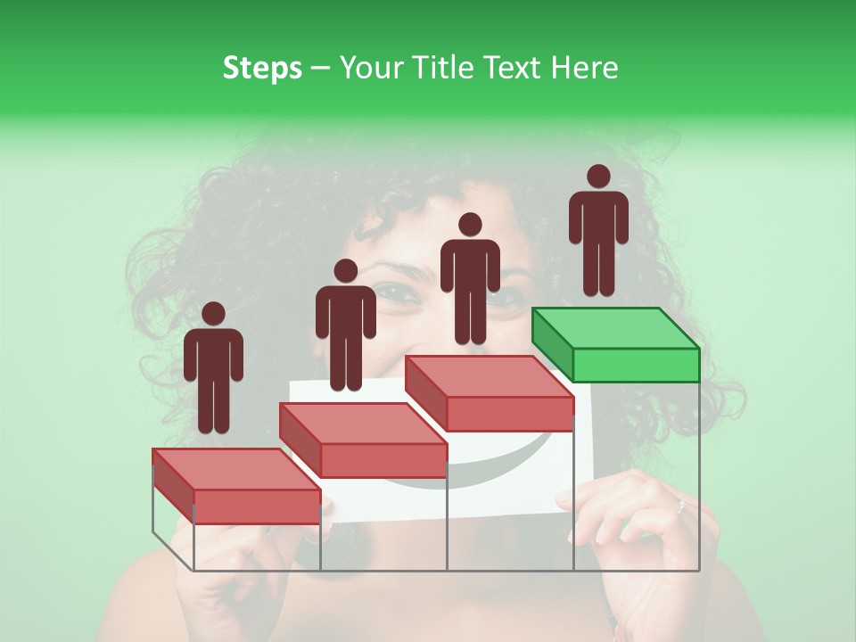 Card Green Portrait PowerPoint Template