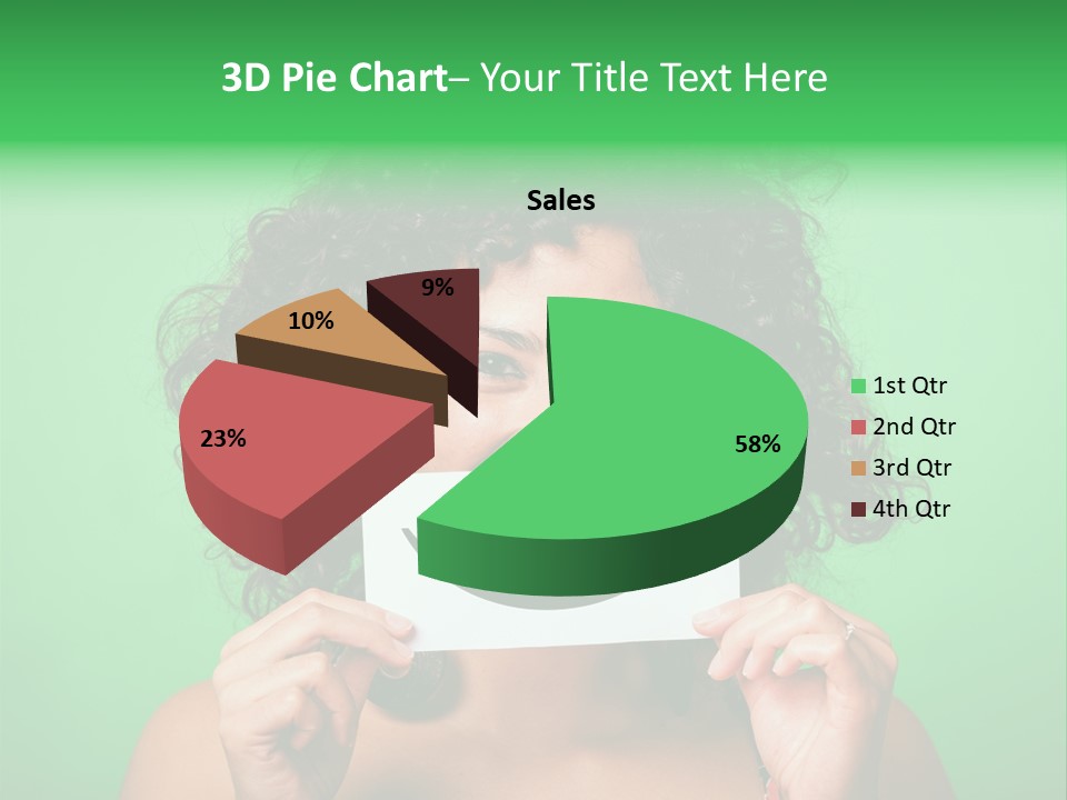 Card Green Portrait PowerPoint Template
