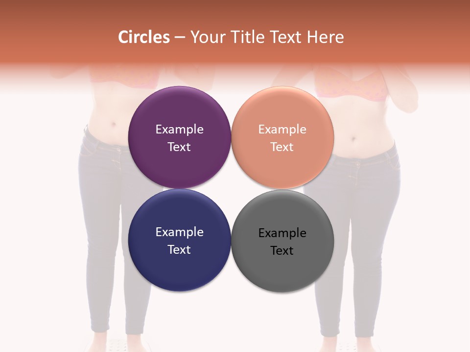 A Woman In A Bikini Posing For A Picture PowerPoint Template