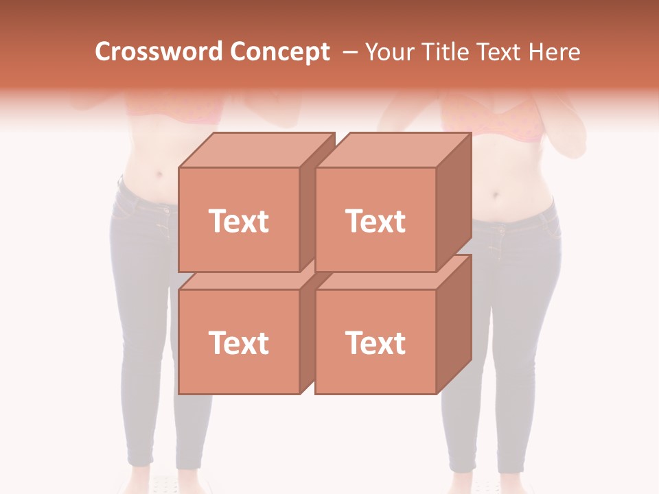 A Woman In A Bikini Posing For A Picture PowerPoint Template