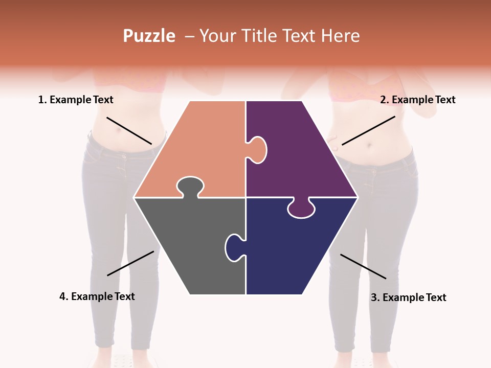 A Woman In A Bikini Posing For A Picture PowerPoint Template