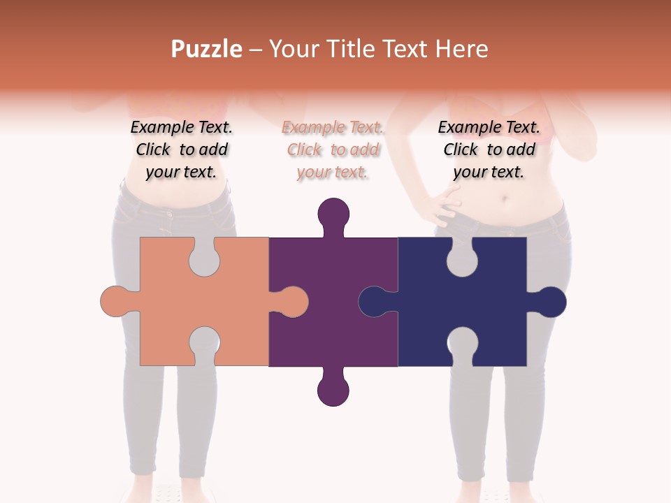 A Woman In A Bikini Posing For A Picture PowerPoint Template