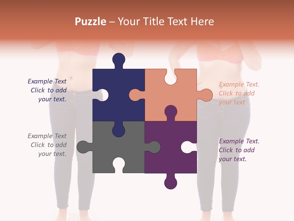 A Woman In A Bikini Posing For A Picture PowerPoint Template