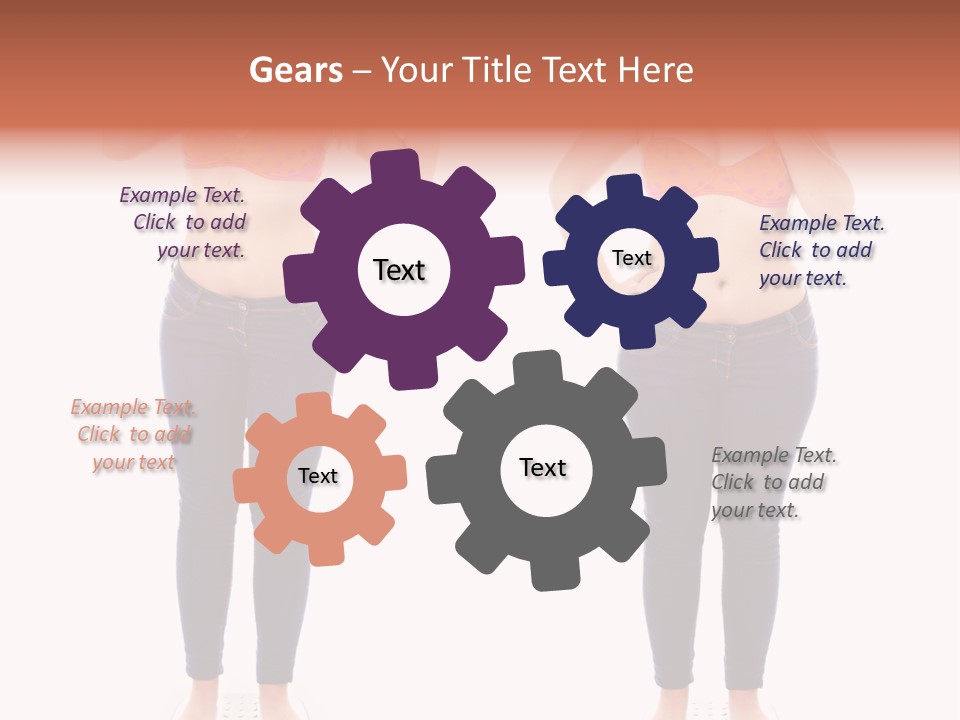 A Woman In A Bikini Posing For A Picture PowerPoint Template