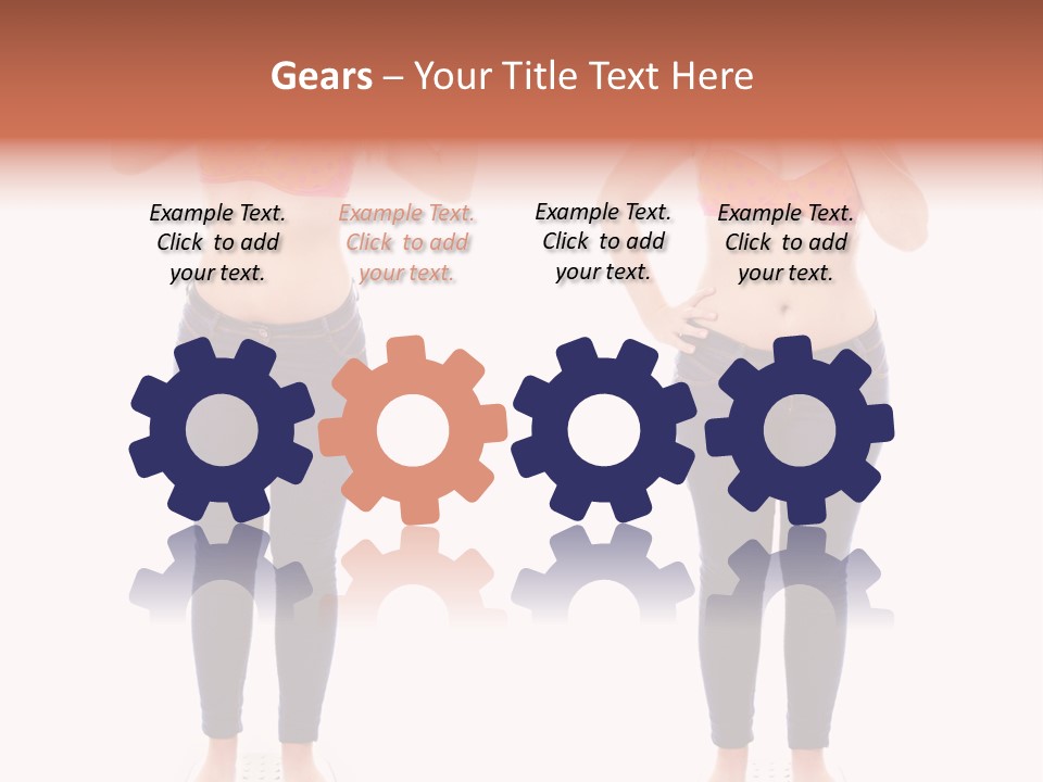 A Woman In A Bikini Posing For A Picture PowerPoint Template