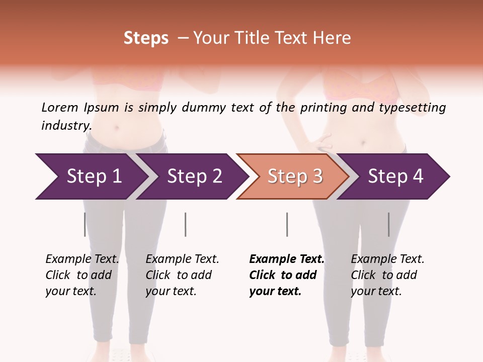 A Woman In A Bikini Posing For A Picture PowerPoint Template