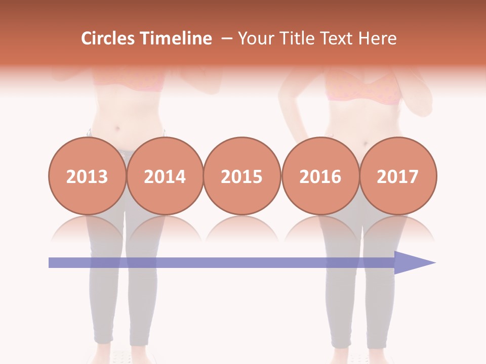 A Woman In A Bikini Posing For A Picture PowerPoint Template