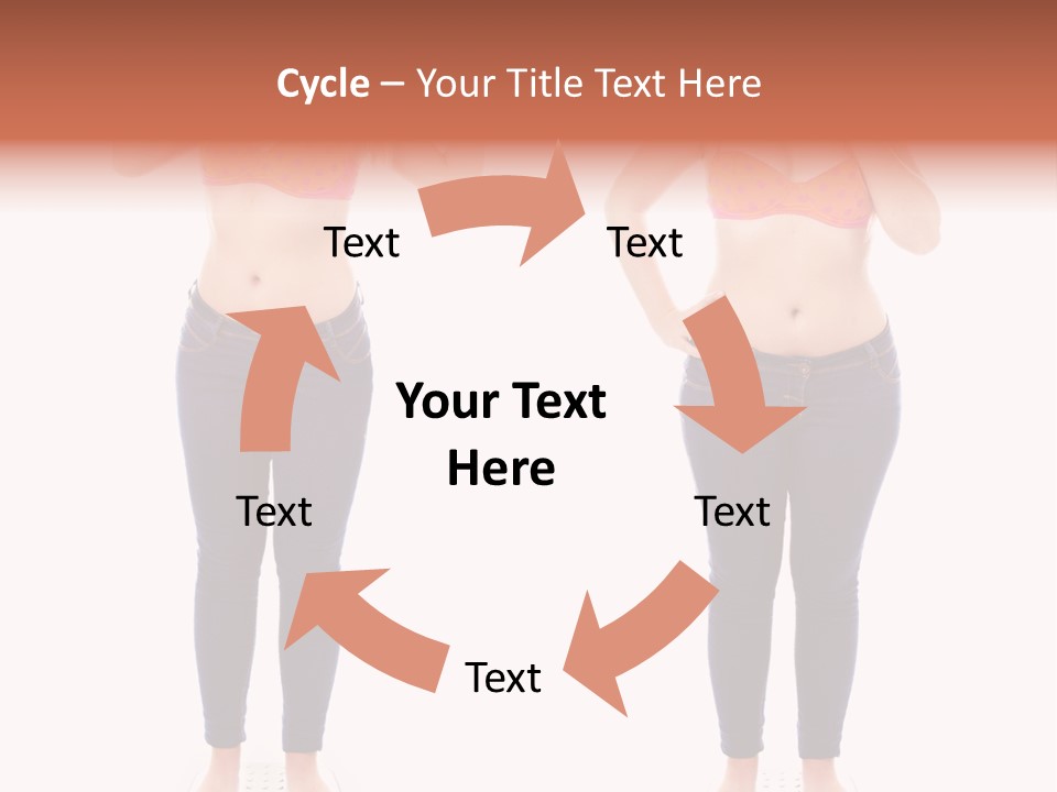 A Woman In A Bikini Posing For A Picture PowerPoint Template