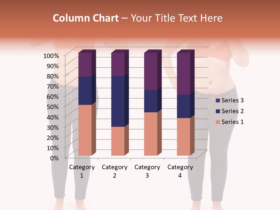 A Woman In A Bikini Posing For A Picture PowerPoint Template