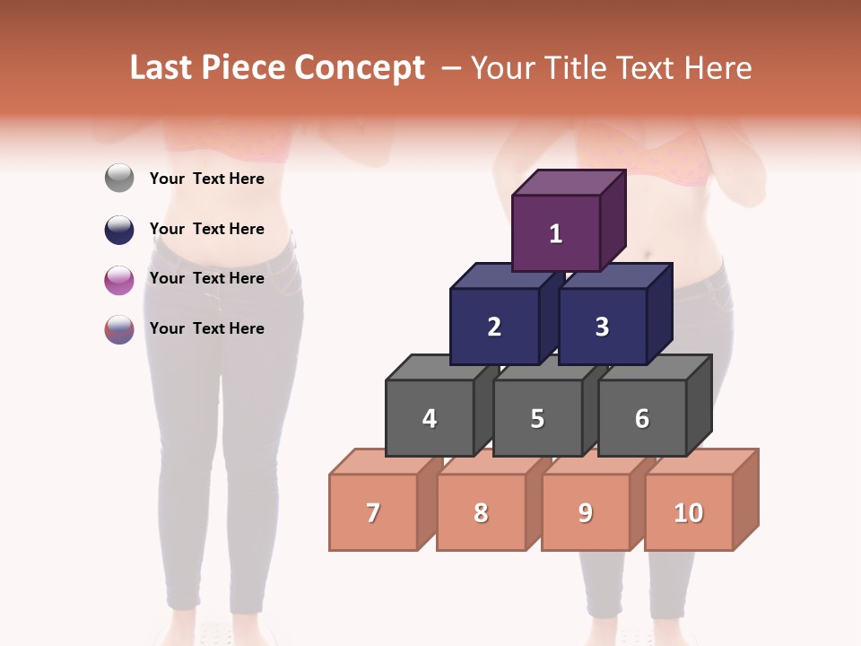 A Woman In A Bikini Posing For A Picture PowerPoint Template