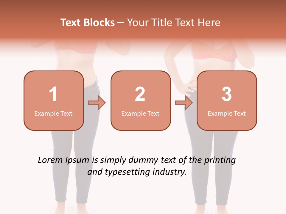 A Woman In A Bikini Posing For A Picture PowerPoint Template
