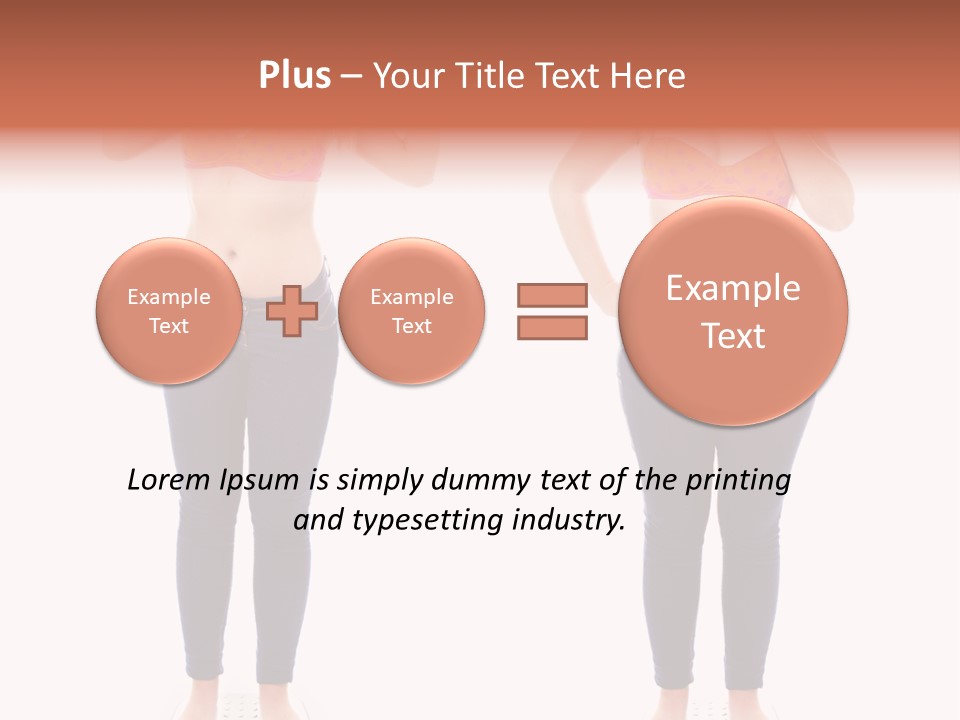 A Woman In A Bikini Posing For A Picture PowerPoint Template