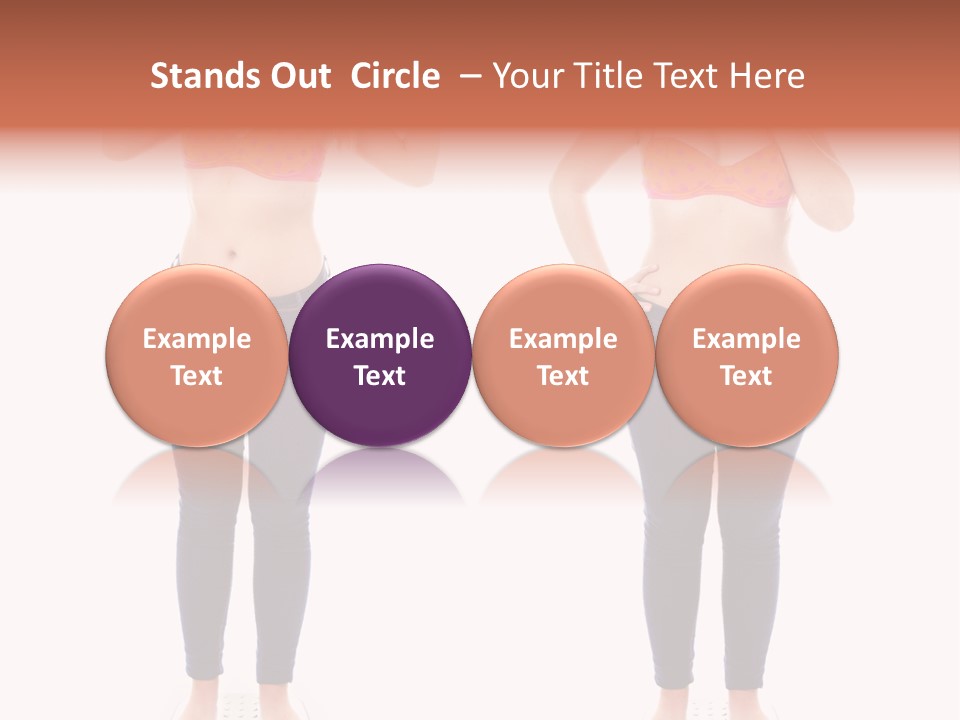 A Woman In A Bikini Posing For A Picture PowerPoint Template