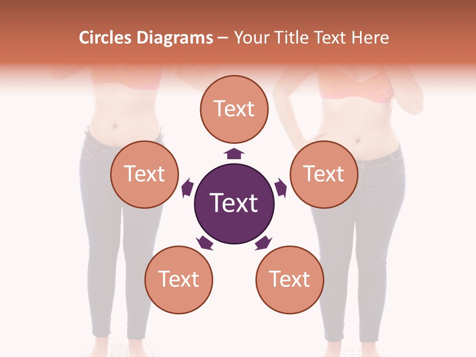 A Woman In A Bikini Posing For A Picture PowerPoint Template