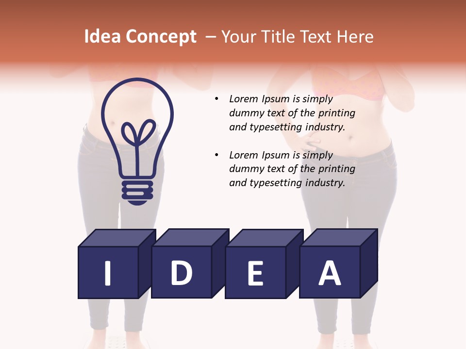 A Woman In A Bikini Posing For A Picture PowerPoint Template