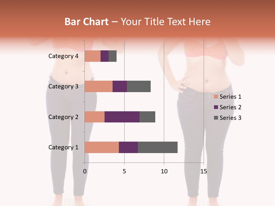 A Woman In A Bikini Posing For A Picture PowerPoint Template