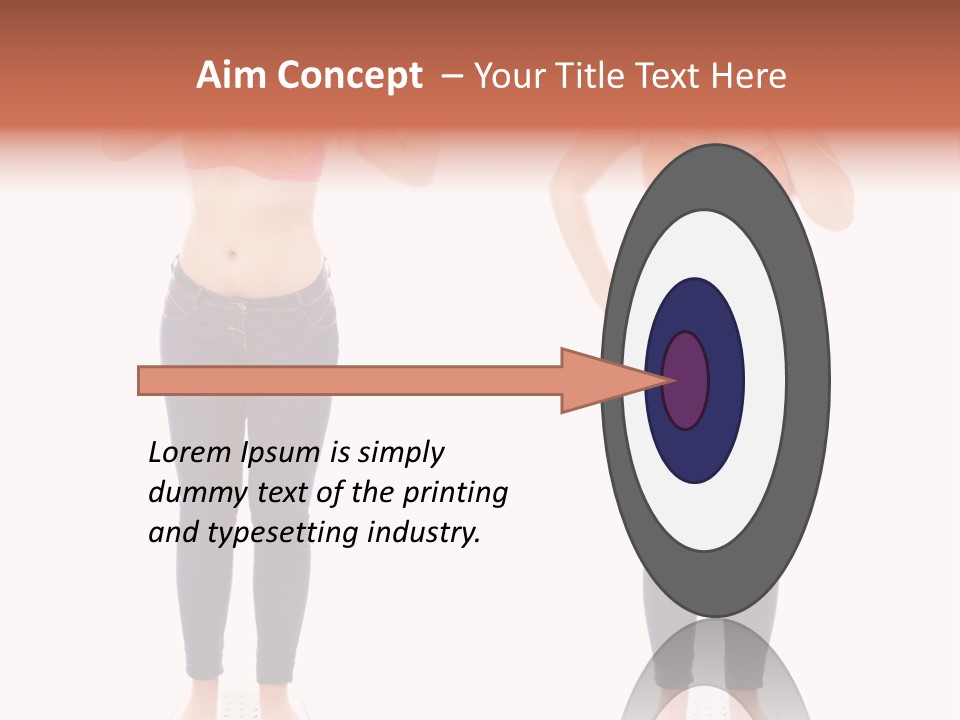 A Woman In A Bikini Posing For A Picture PowerPoint Template