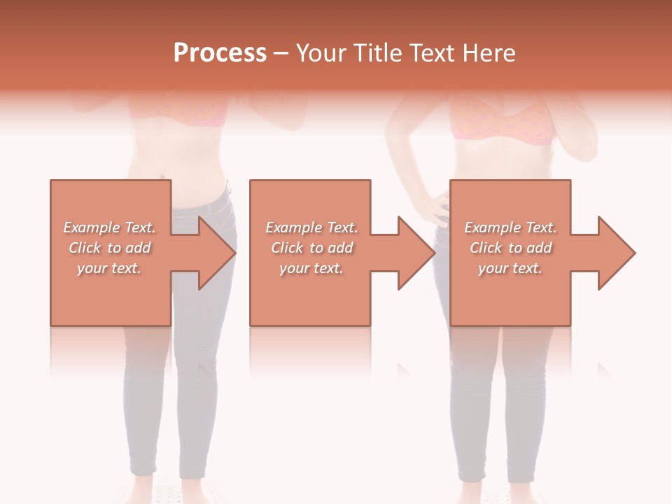 A Woman In A Bikini Posing For A Picture PowerPoint Template