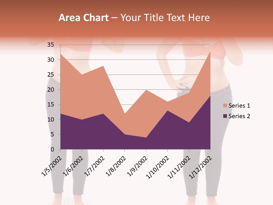 A Woman In A Bikini Posing For A Picture PowerPoint Template