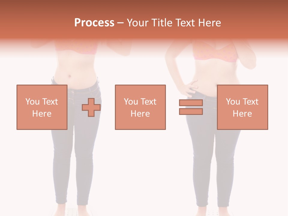 A Woman In A Bikini Posing For A Picture PowerPoint Template