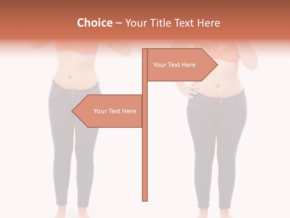 A Woman In A Bikini Posing For A Picture PowerPoint Template