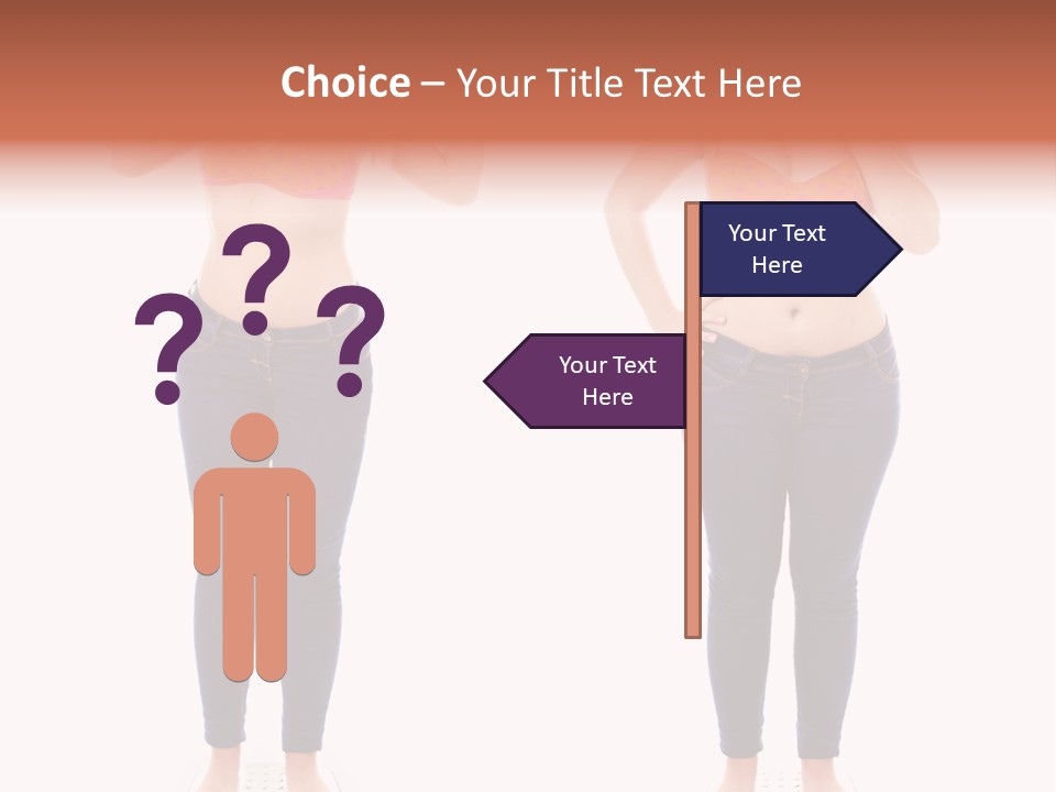 A Woman In A Bikini Posing For A Picture PowerPoint Template