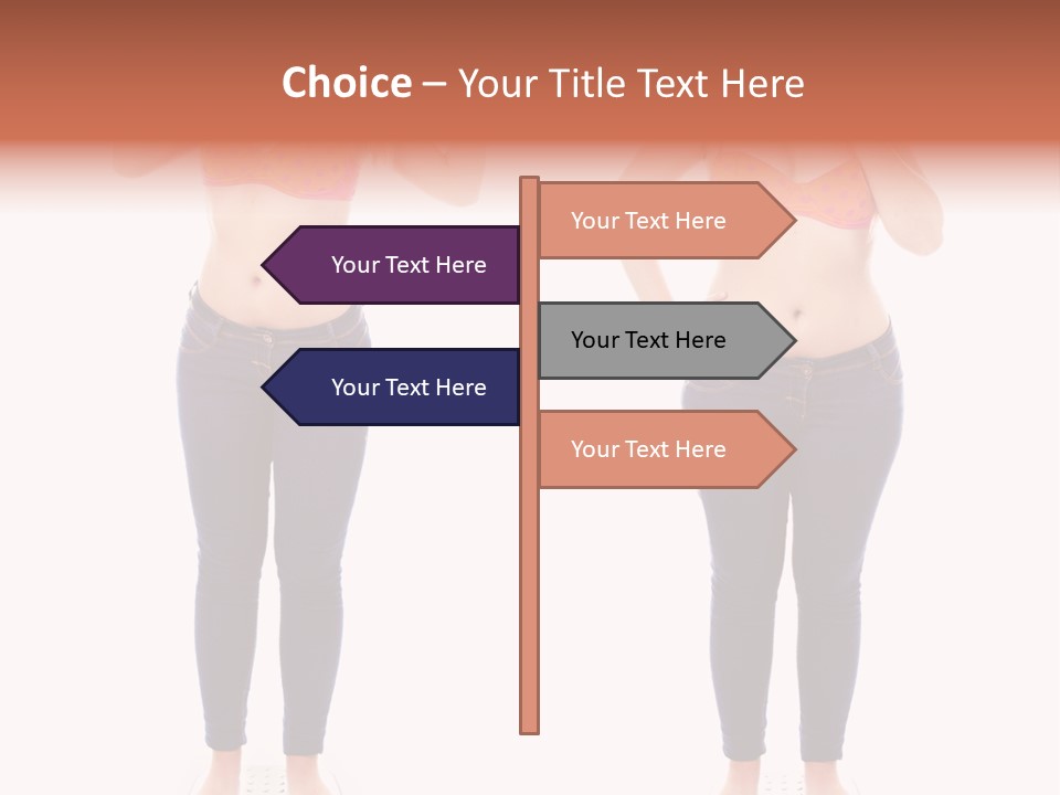 A Woman In A Bikini Posing For A Picture PowerPoint Template