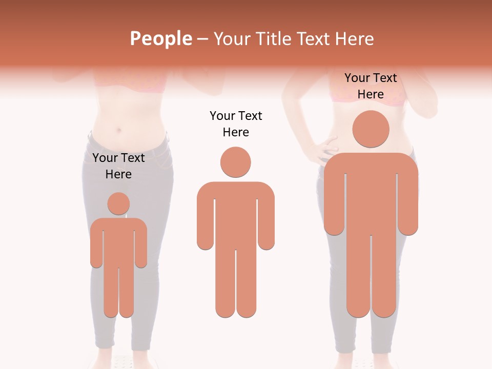 A Woman In A Bikini Posing For A Picture PowerPoint Template