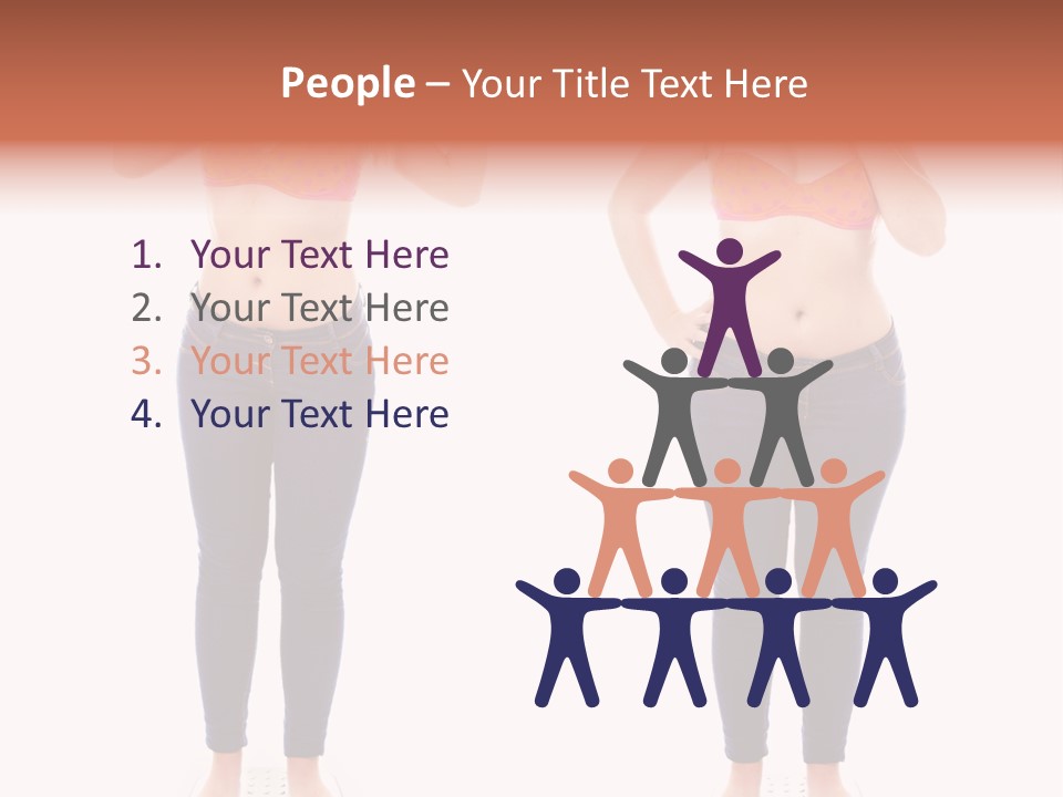 A Woman In A Bikini Posing For A Picture PowerPoint Template