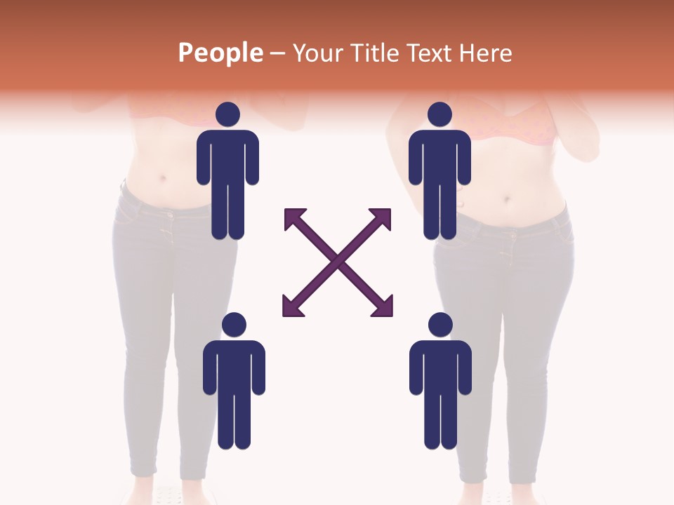 A Woman In A Bikini Posing For A Picture PowerPoint Template