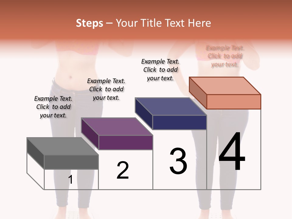 A Woman In A Bikini Posing For A Picture PowerPoint Template