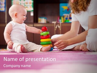 Beautiful Care Toy PowerPoint Template