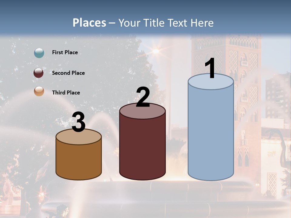 Fountain Midwest Dragon PowerPoint Template