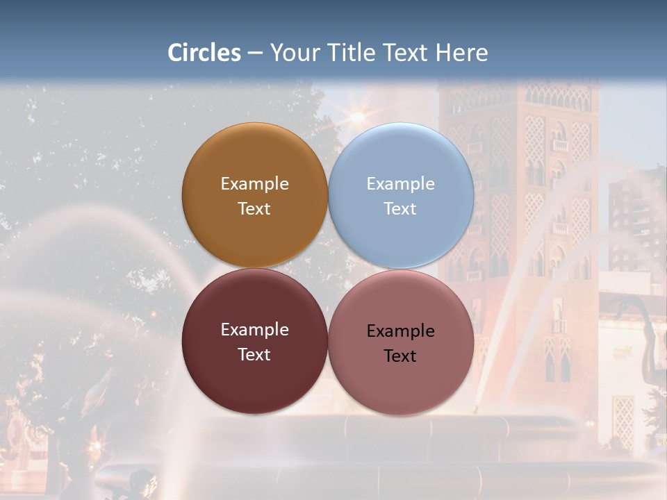 Fountain Midwest Dragon PowerPoint Template