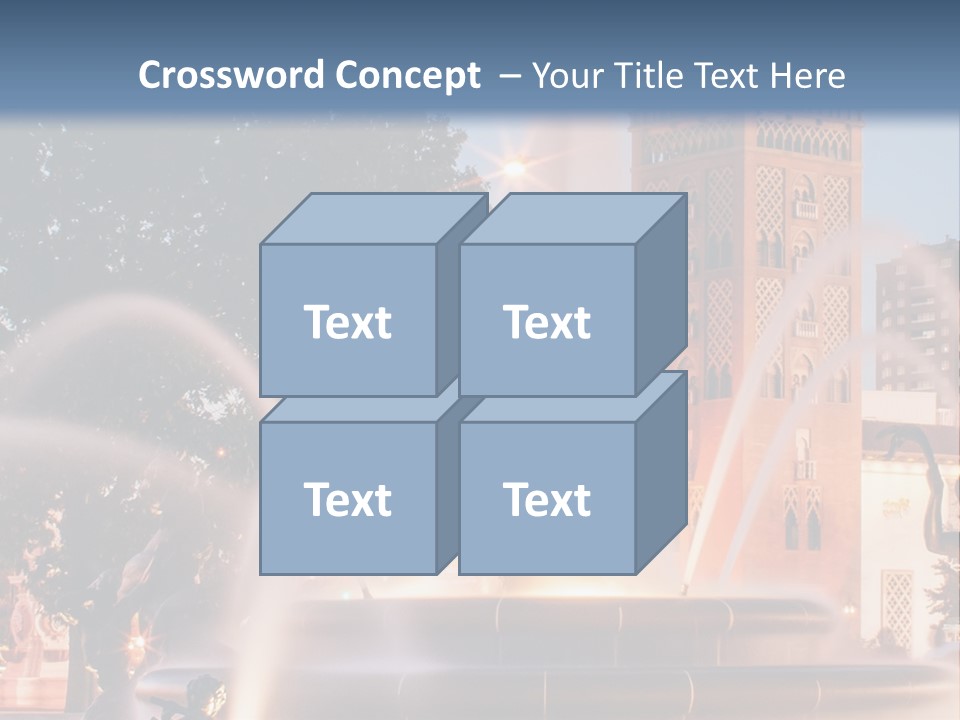 Fountain Midwest Dragon PowerPoint Template