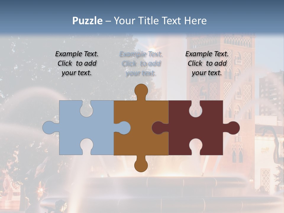 Fountain Midwest Dragon PowerPoint Template